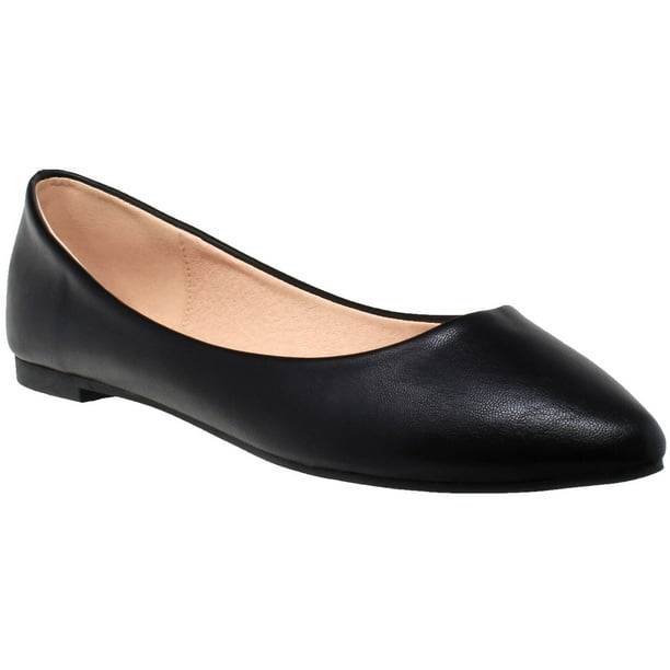 Details about  / Sho Beautiful Black Pointed Toe Black Ballet Flats Size 11